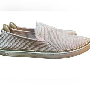 UGG Women's Sammy Slip on Sneakers - Light Pink / Gold Sz 10 EU